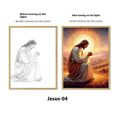 Jesus Light-up Art Work