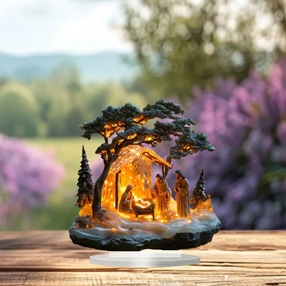 Creative Jesus Festival Scene Statue Assembly Ornaments