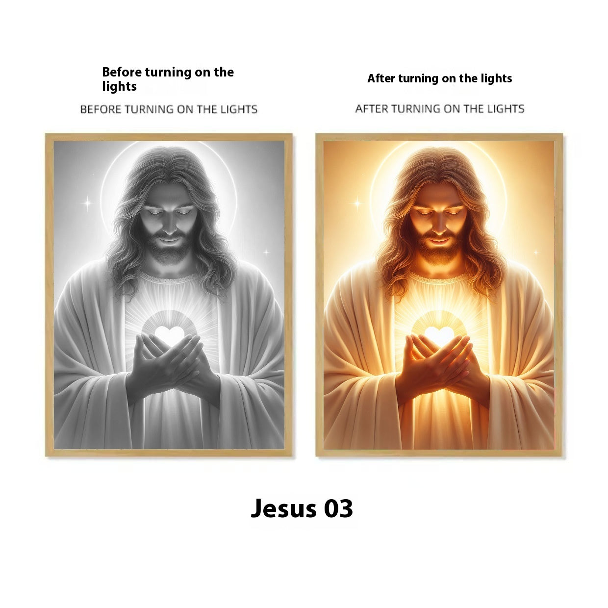 Jesus Light-up Art Work