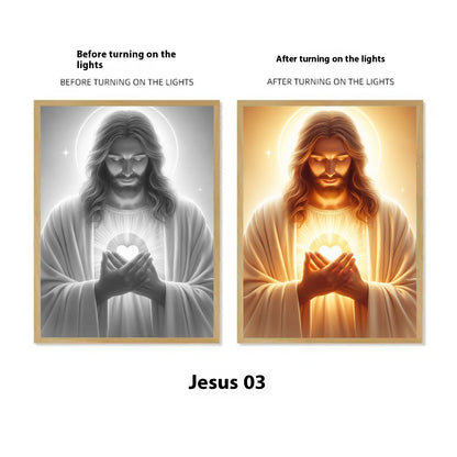 Jesus Light-up Art Work