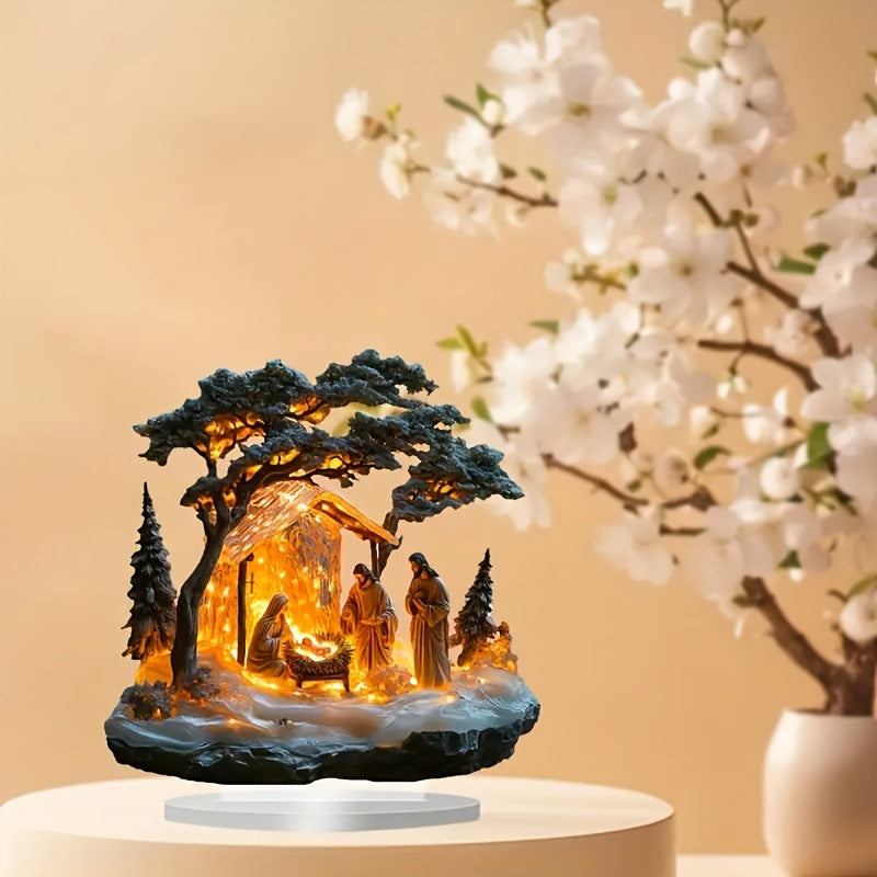 Creative Jesus Festival Scene Statue Assembly Ornaments