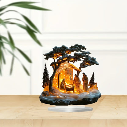 Creative Jesus Festival Scene Statue Assembly Ornaments